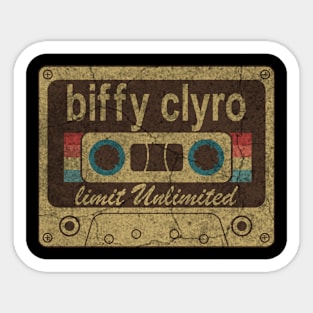 biffy clyro cassette retro circle Sticker